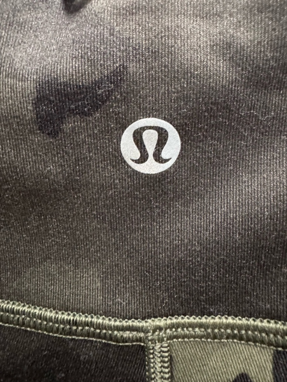 Lululemon Wunder Under Pant Full-On Luon in Palm Party Fatigue Green Black Sz 6 - Picture 5 of 10